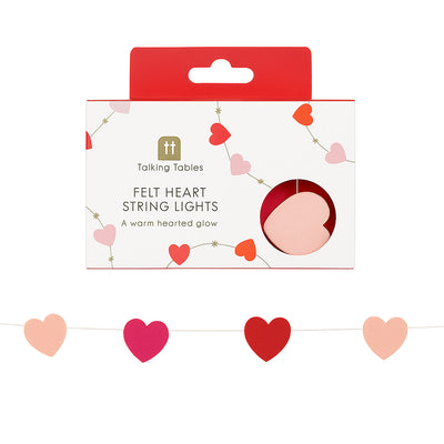 Heart Felt String Lights - 2m | Heart Decor |