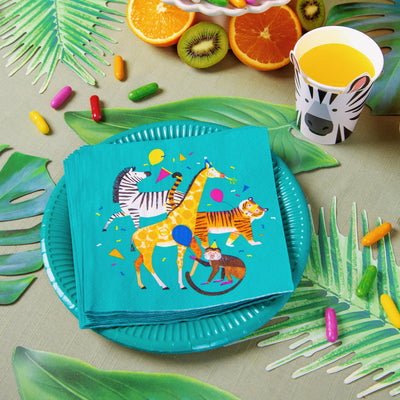 Animal Paper Napkins - 20 Pack | Party Supplies |