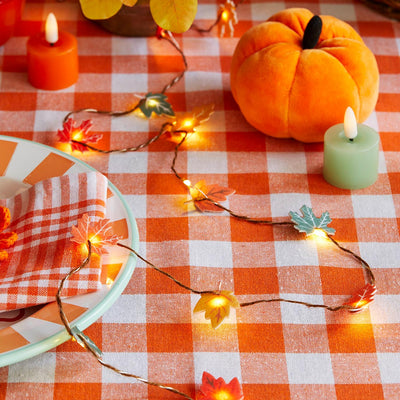 Fall Felt Leaf String Lights - 2m