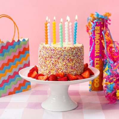 Birthday Brights Confetti Thrower POS Unit - 6 Pack