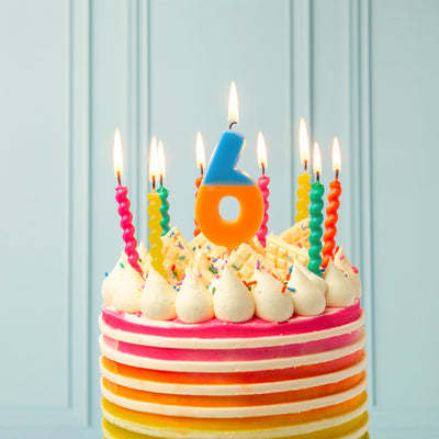 Twirl Birthday Candles - 8 Pack | Cake Candles |