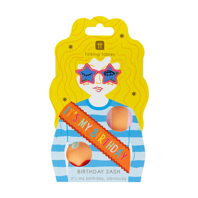 Colourful Birthday Sash | Birthday Wearables |