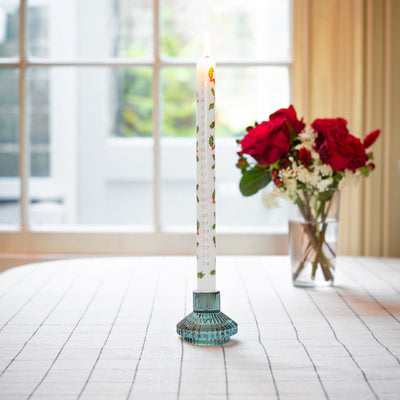 Holly Christmas Advent Candle| Holiday Candles |
