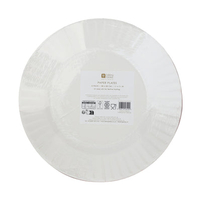 Holly Large Christmas Paper Plate - 10 Pack