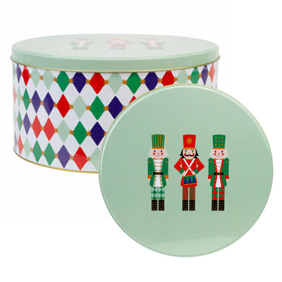 Nutcracker Harlequin Christmas Cake Tin | Kitchenware |