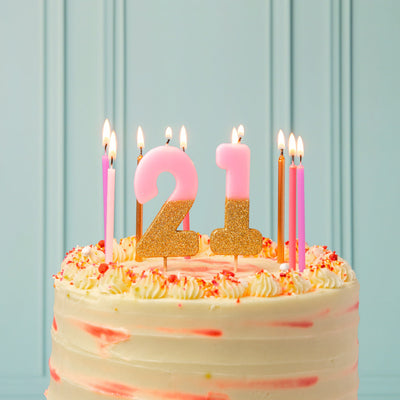 We Heart Birthdays Glitter Candle - 2