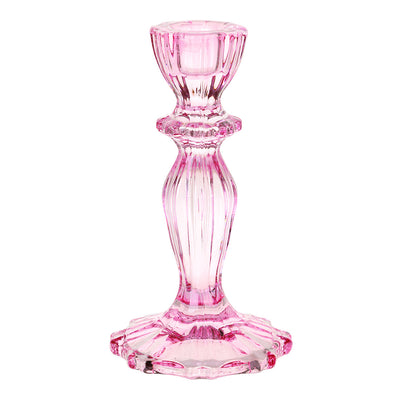 Pink Glass Candle Holder | Home Décor Gifts |
