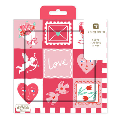 Love Icons Paper Napkins - 20 Pack | Wedding Decor |