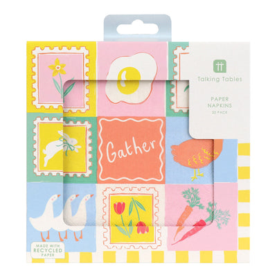 Spring Icons Paper Napkins - 20 Pack