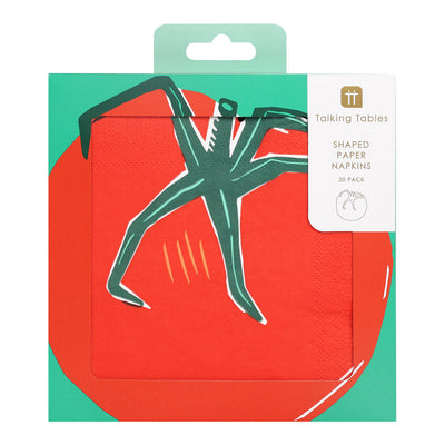 Tomato Shaped Napkins - 20 Pack | Summer Napkins |