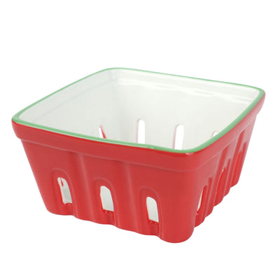 Cherry Ceramic Punnet - 15cm | Valentines Decor |