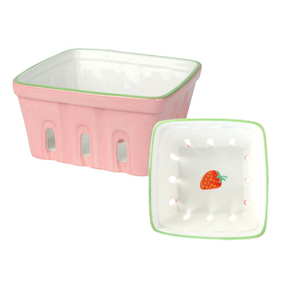 Strawberry Ceramic Punnet - 15cm | Summer Kitchenware |