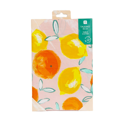 Lemon & Orange Paper Tablecloth | Summer Party Supplies |