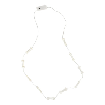 Bone LED Necklace - 12 Pack Display | Halloween Decor |