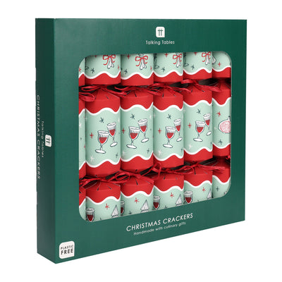 Green Christmas Crackers - 6 Pack| Christmas Decor |