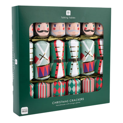Nutcracker 3 Design Christmas Crackers - 6 Pack | Christmas Decor |