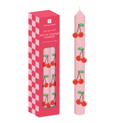 Cherry Dinner Candles - 2 Pack