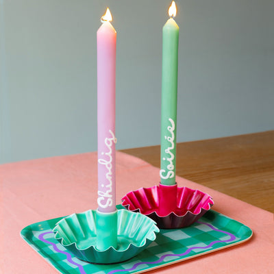 Soiree & Shindig Dinner Candles - 2 Pack | Summer Gifts |