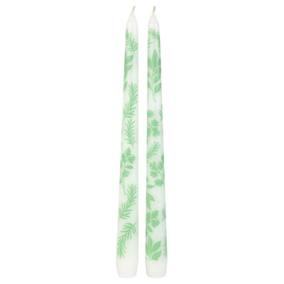 Herb Taper Dinner Candles - 2 Pack