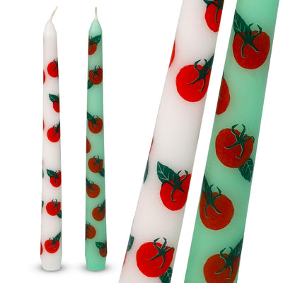 Tomato Taper Dinner Candles - 2 Pack | Summer Gifts |