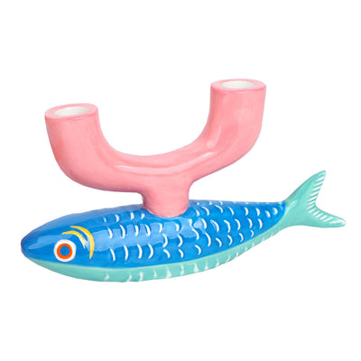 Sardine Fish Ceramic Candle Holder | Unique Summer Gifts |