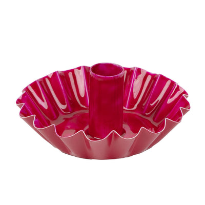 Pink Scalloped Metal Candle Holder | Summer Gifts |