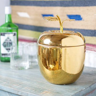 Gold Ceramic Apple Ice Bucket | Home Décor Gifts |