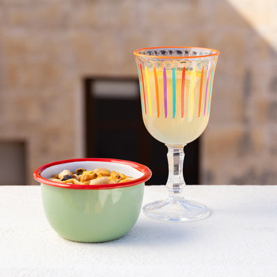 Olive Enamel Bowl - 10cm | Summer Bowls |