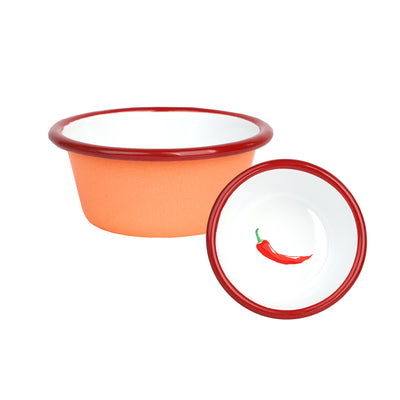 Hot Stuff Chilli Enamel Dip Dish - 8cm