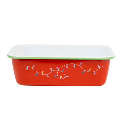Santa Enamel Christmas Loaf Tin - 23cm | Kitchenware |