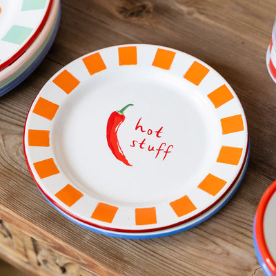 Chilli Enamel Plate - 20cm | Mothers Day Gifts |