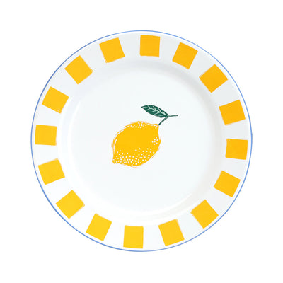 Lemon Enamel Plate - 20cm | Mothers Day Gifts |