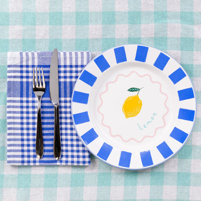 Blue Gingham Napkins - 2 Pack | 4th of July Decor |