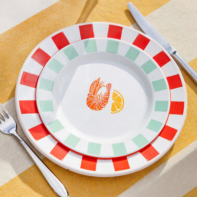 Shrimp Enamel Plate - 20cm | Mothers Day Gifts |