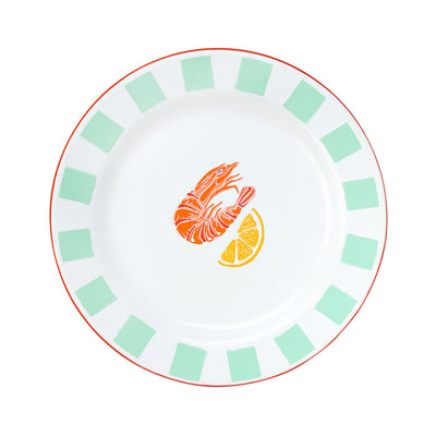 Shrimp Enamel Plate - 20cm | Mothers Day Gifts |