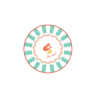 Shrimp Enamel Plate - 25cm