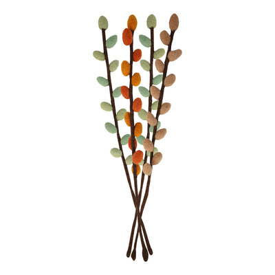 Fall Felt Branch Decorations - 4 Pack | Home Decor Gifts |