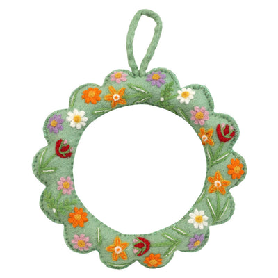 Floral Felt Wreath - 25cm