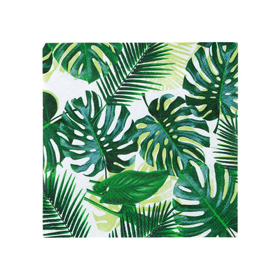 Palm Leaf Cocktail Napkins - 20 Pack | Party Napkins |