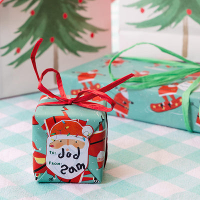 Santa Christmas Stickers - 70 Pack| Christmas Decor |