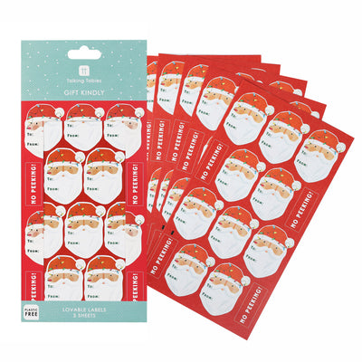 Santa Christmas Stickers - 70 Pack| Christmas Decor |