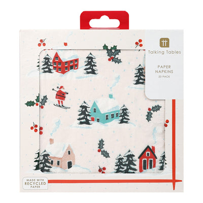 Santa Christmas Napkins - 20 Pack | Christmas Decor |