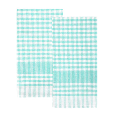Mint Gingham Napkins - 2 Pack | Summer Tableware |