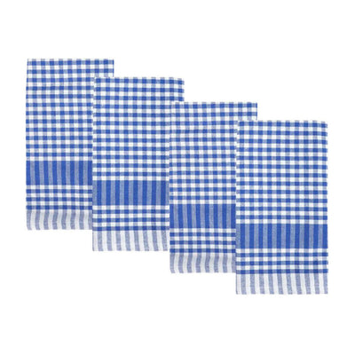 Blue & White Gingham Napkins - 4 Pack | 4th of July Decor |