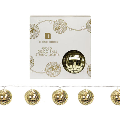 Luxe Gold Disco Balls String Lights - 5'2ft