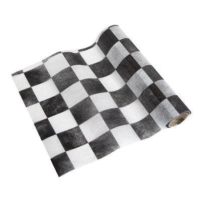 Black & White Check Table Runner | Party Tableware |