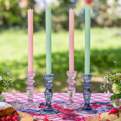 Pink Glass Candle Holder | Home Décor Gifts |