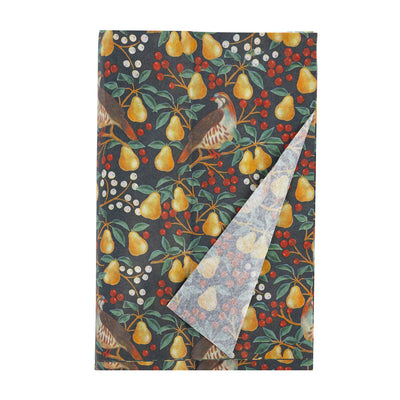 Partridge & Pear Tissue Paper - 4 Sheets | Christmas Wrap |