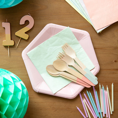 Multicolor Paper Napkins - 16 Pack | Party Napkins |
