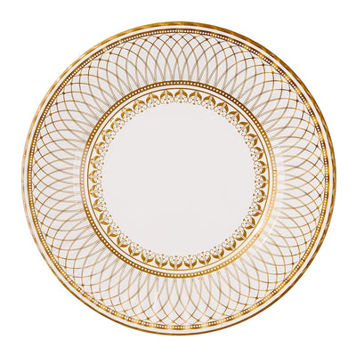 Gold Plates Large - 12 Pack | Party Plates |